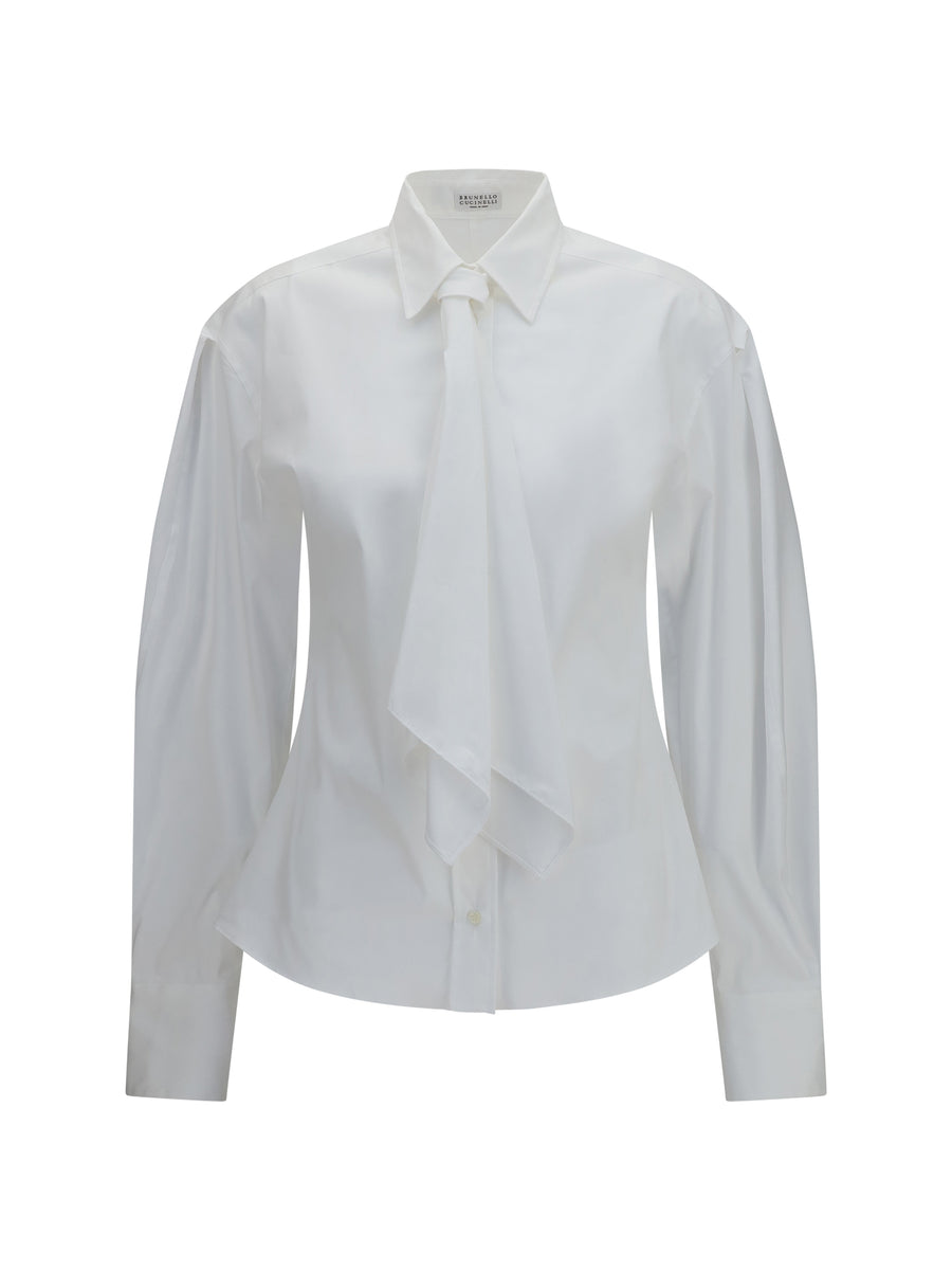 Brunello Cucinelli 72% Cotton shirt in white