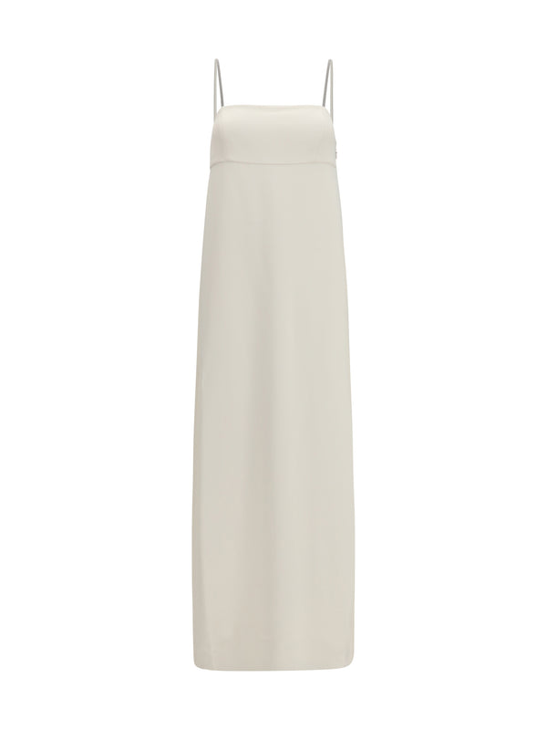Brunello Cucinelli 52% Acetate; 48% Silk dress in white