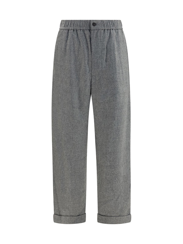 Giorgio Armani 90% wool trousers in gray
