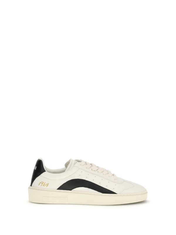 Dsquared2 Upper: 100% calf leather; Sole: 100% rubber sneaker in white