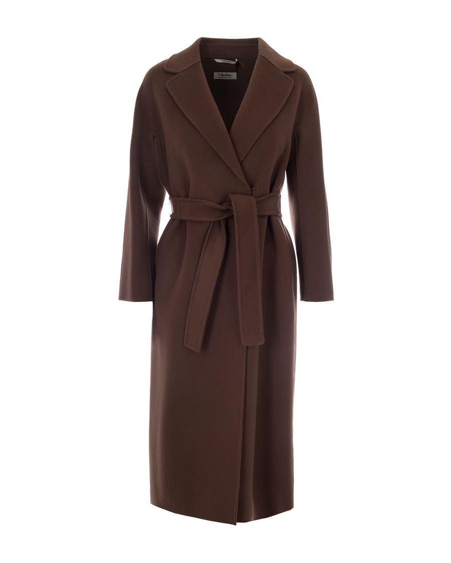 Midi Coat Esturia Taupe Virgin Wool