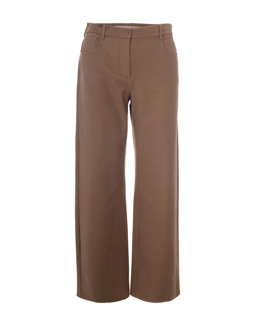 Trousers Gela Camel Cotton