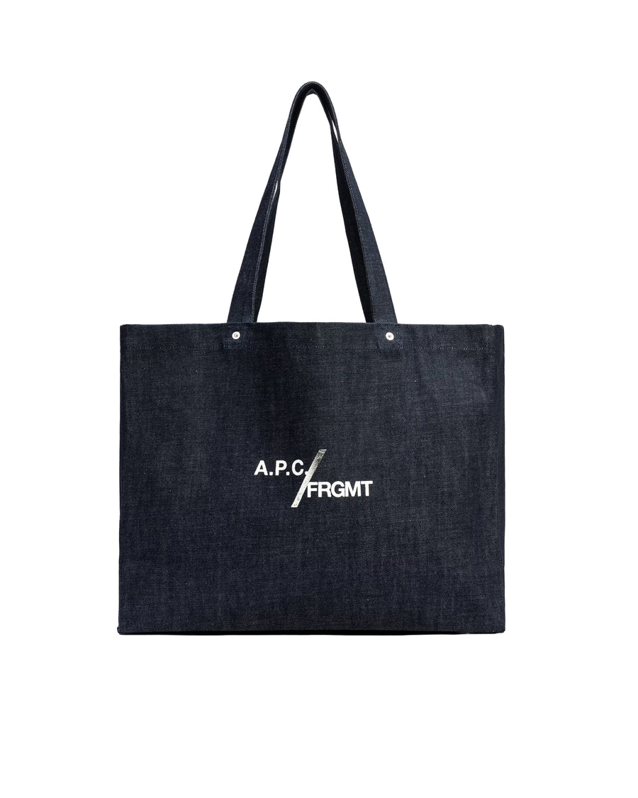 Shopper Bag Je Sors Ce Soir Iai Indigo Cotton Shoulder