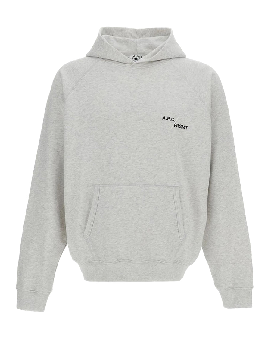 Hoodie Duck Pla Heathered Grey Cotton Sweatshirts