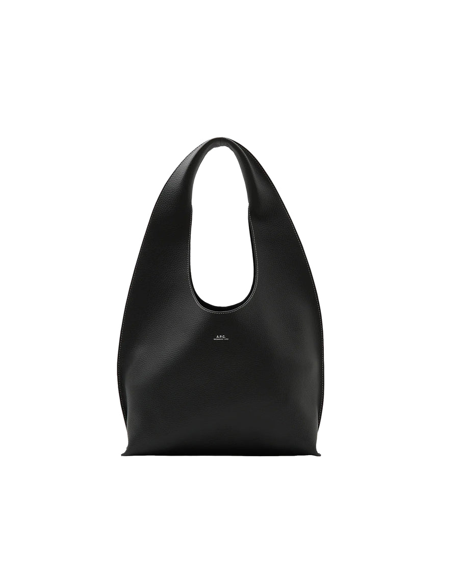 Leather Shoulder Bag La Neige Black Cowskin