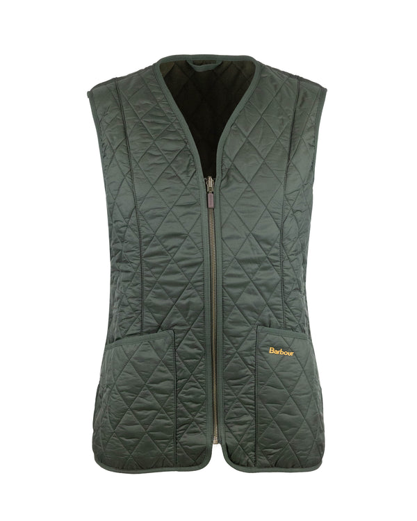 Gilet Betty Liner Dark Olive Polyamide Waistcoats & Gilets
