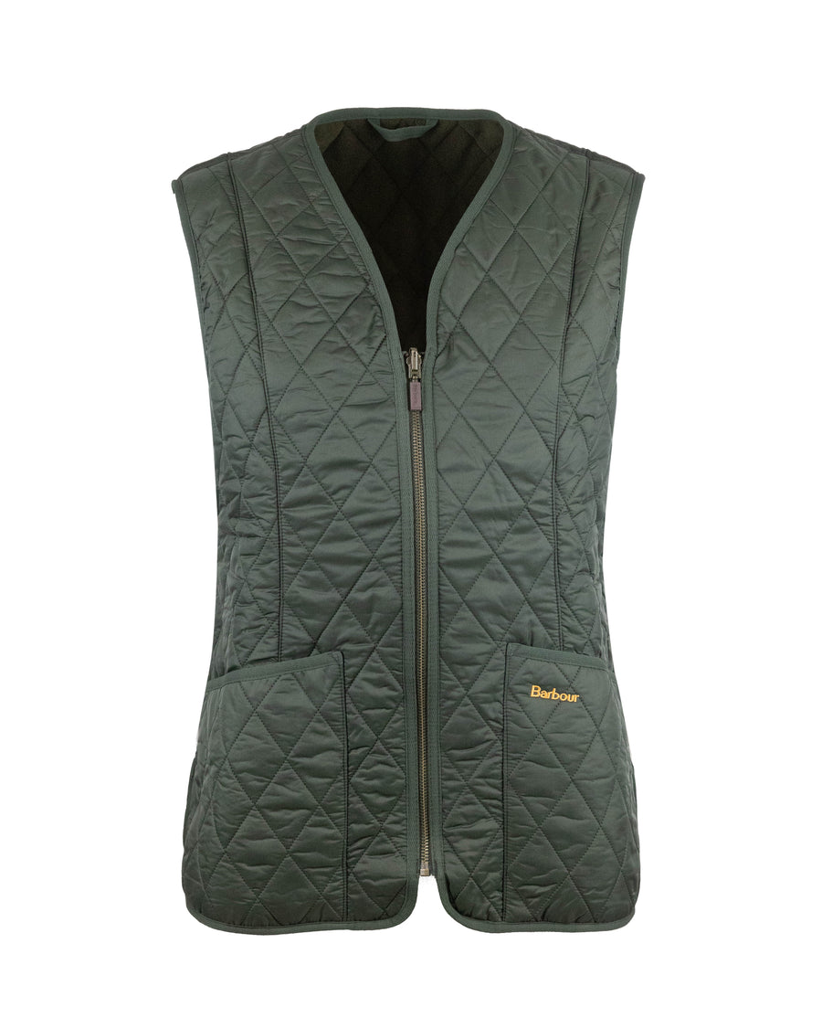 Gilet Betty Liner Dark Olive Polyamide Waistcoats & Gilets