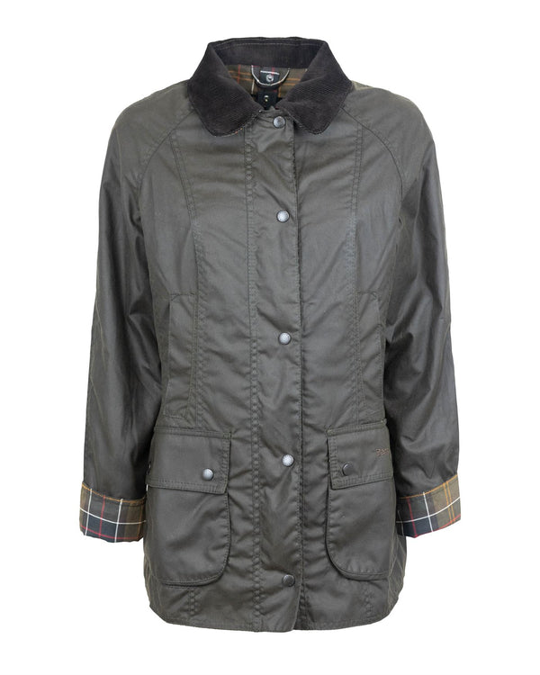 Waxed Jacket Classic Beadnell Olive Cotton