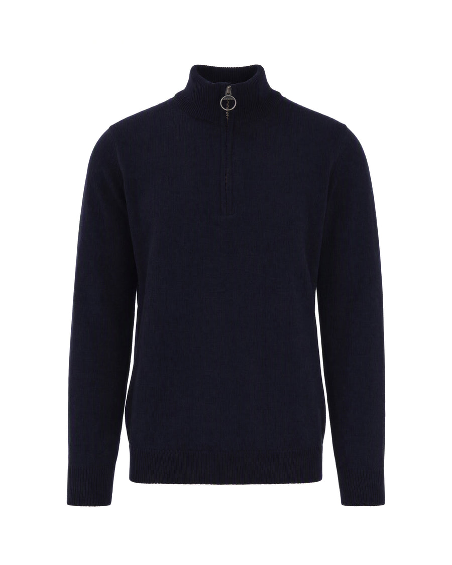 Half-Zip Holden Wool Jumper Navy Jumpers