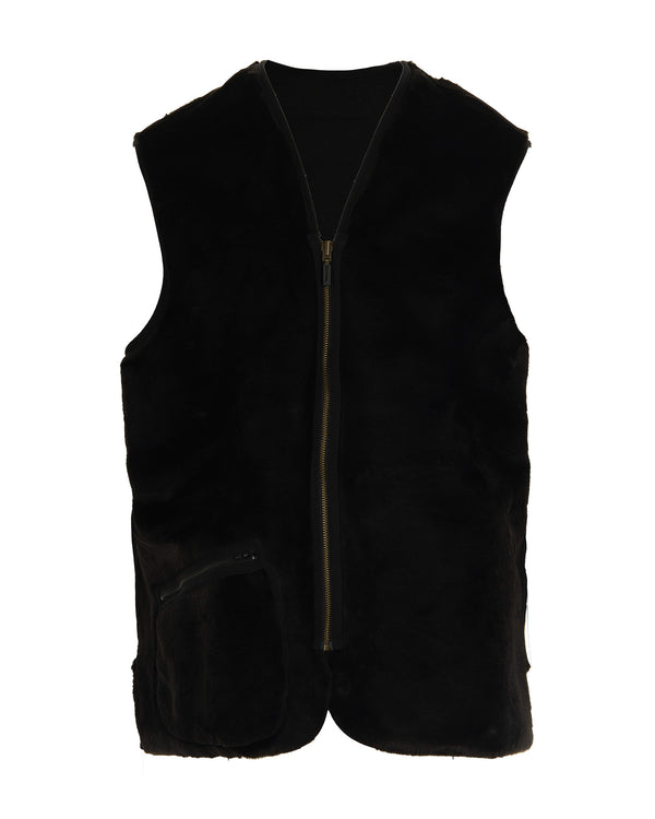 Gilet Acrylic Fleece Black Waistcoats & Gilets