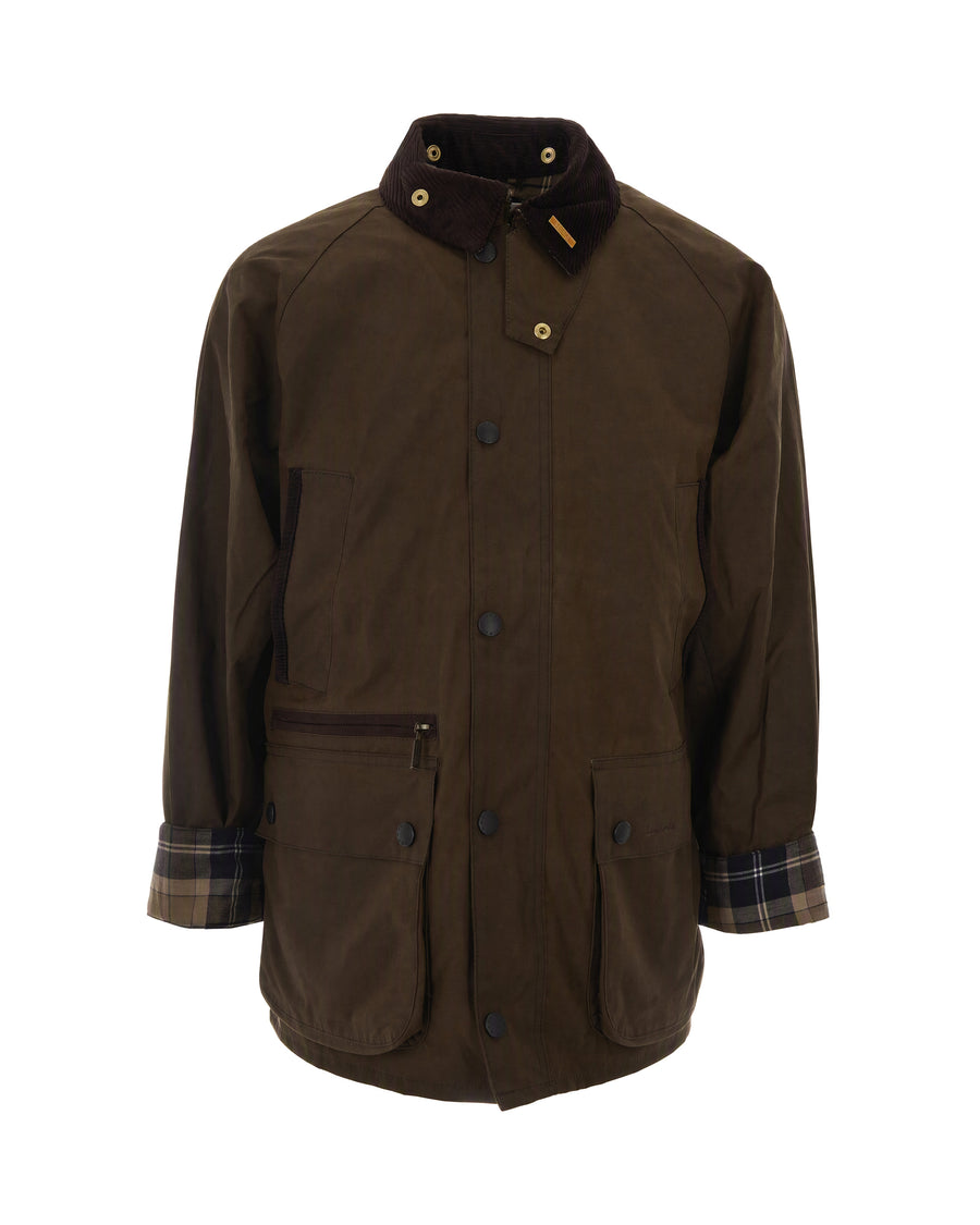 Waxed Cotton Jacket Brown