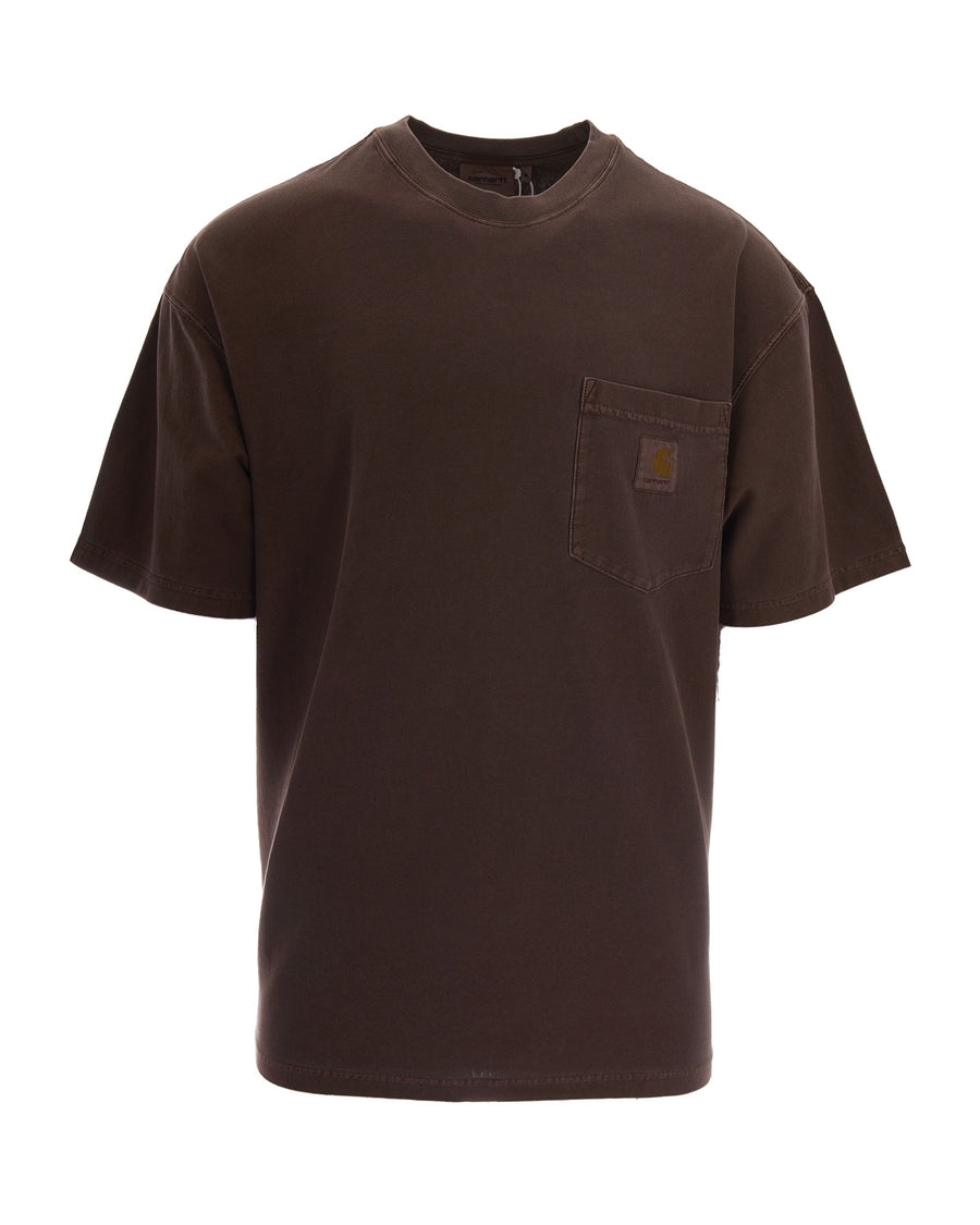 T-Shirt Loose Pocket Tobacco Organic Cotton T-shirts