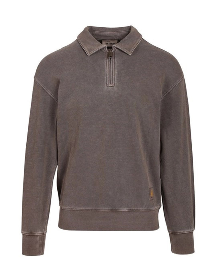 Polo Shirt Harper Tobacco Garment Dyed Cotton Jersey
