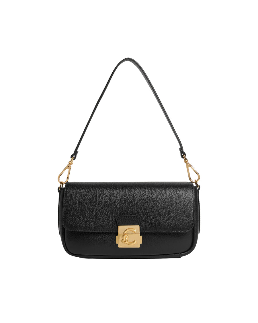 Shoulder Bag C-Me Lock Grainy Leather Black Bovine