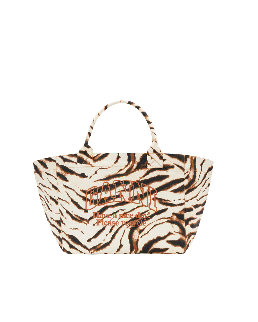 Tote Bag Xxl Egret Recycled Cotton Handbags