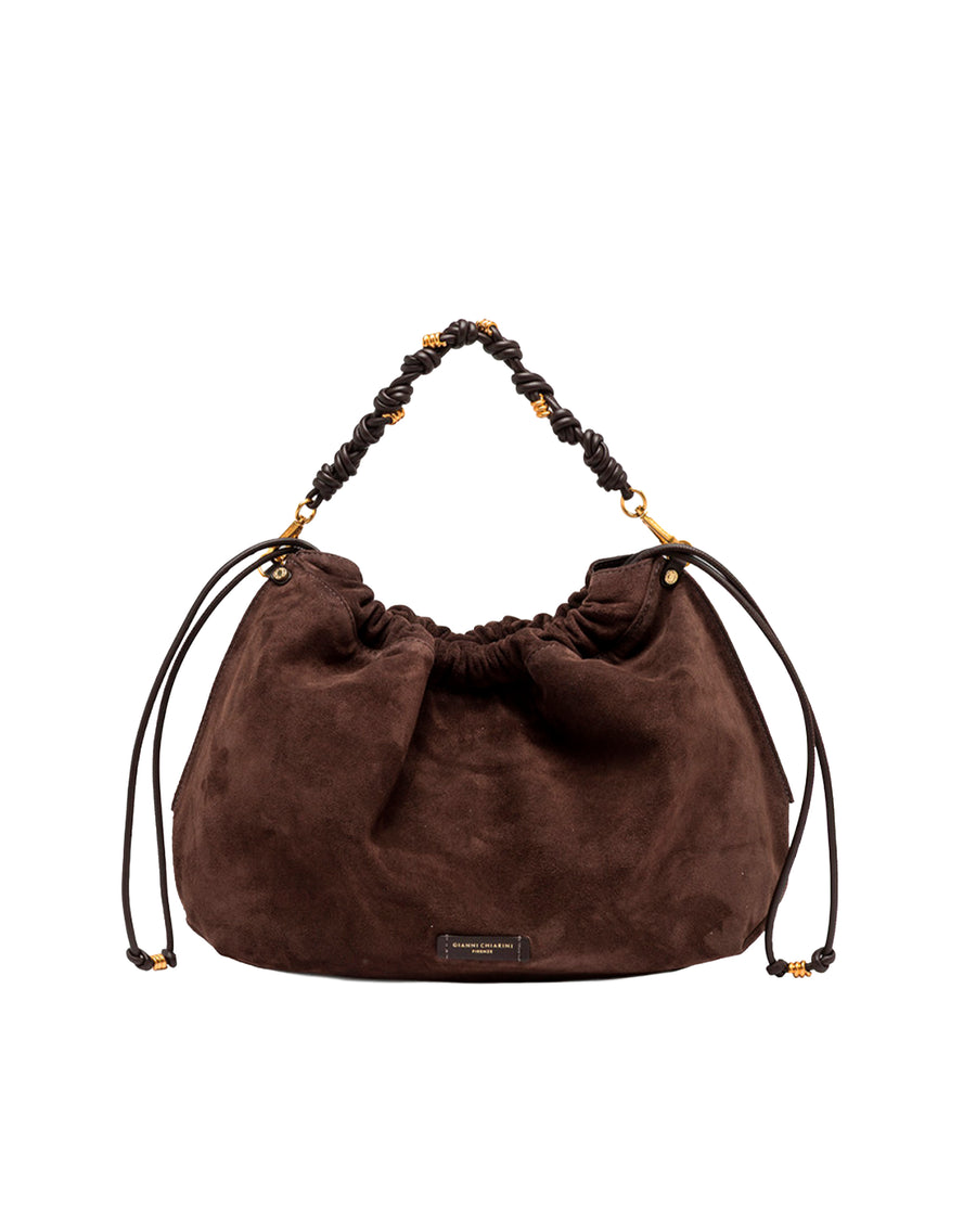 Shoulder Bag Morgana Suede Mocha