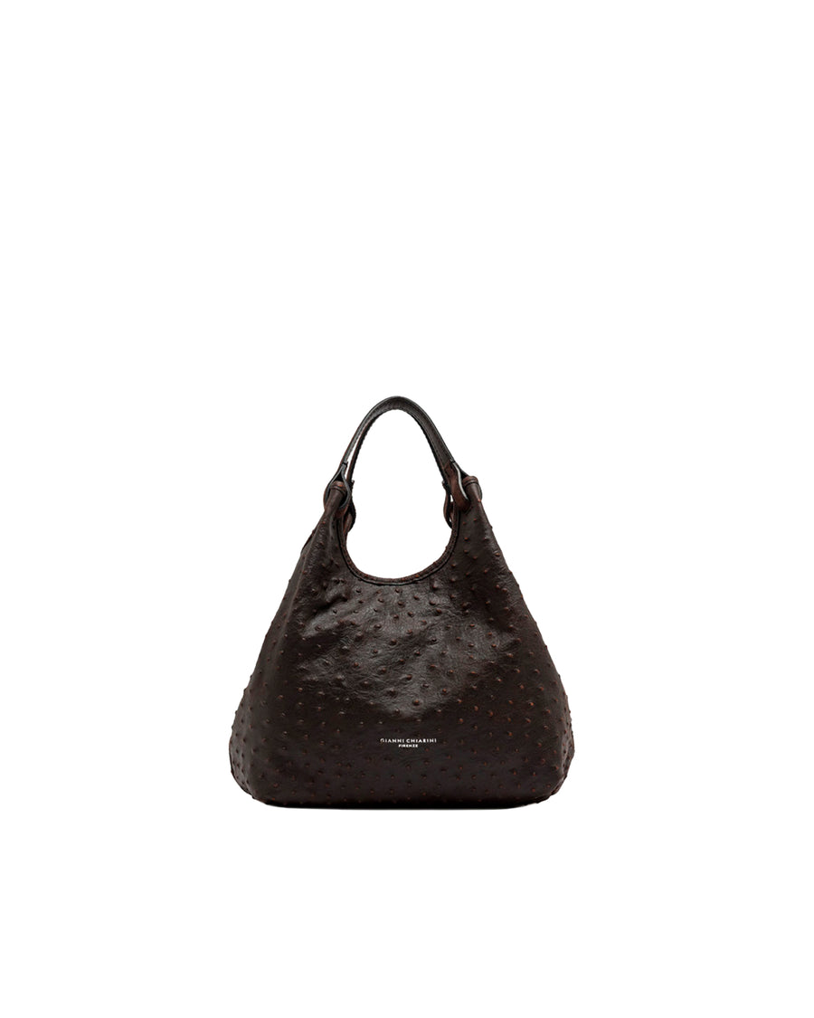 Leather Handbag Dua Espresso Handbags