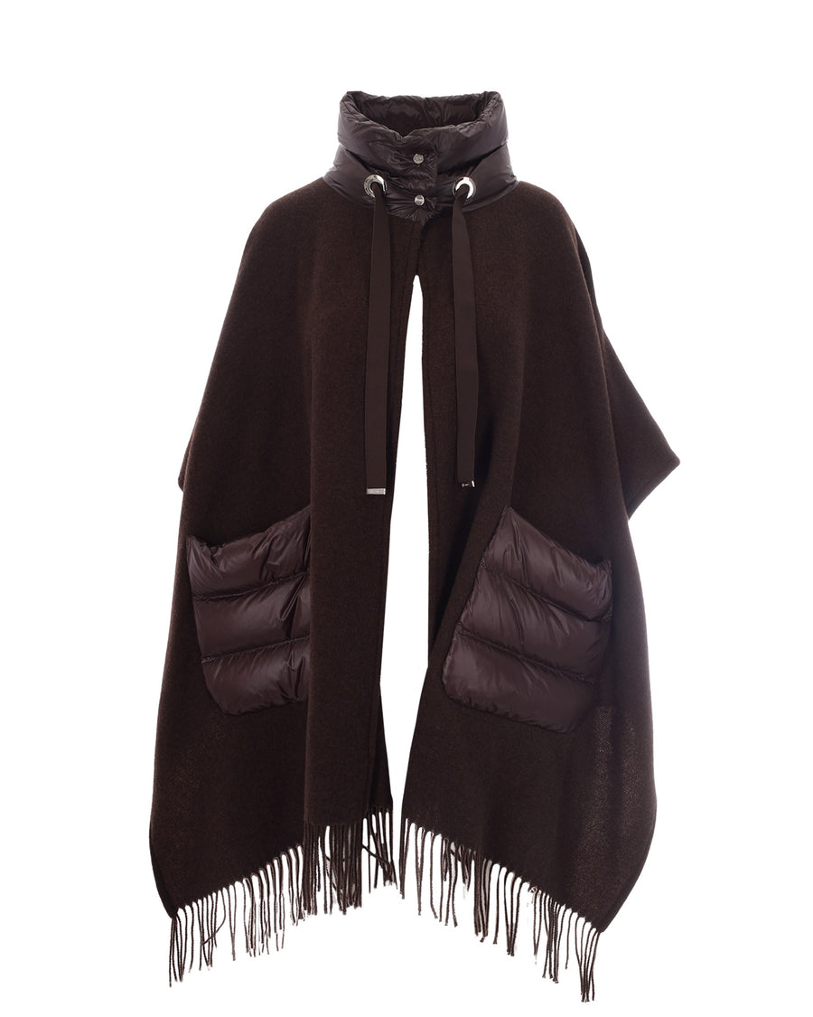 Poncho Resort Fondente Dark Main Fabric: Wool Capes