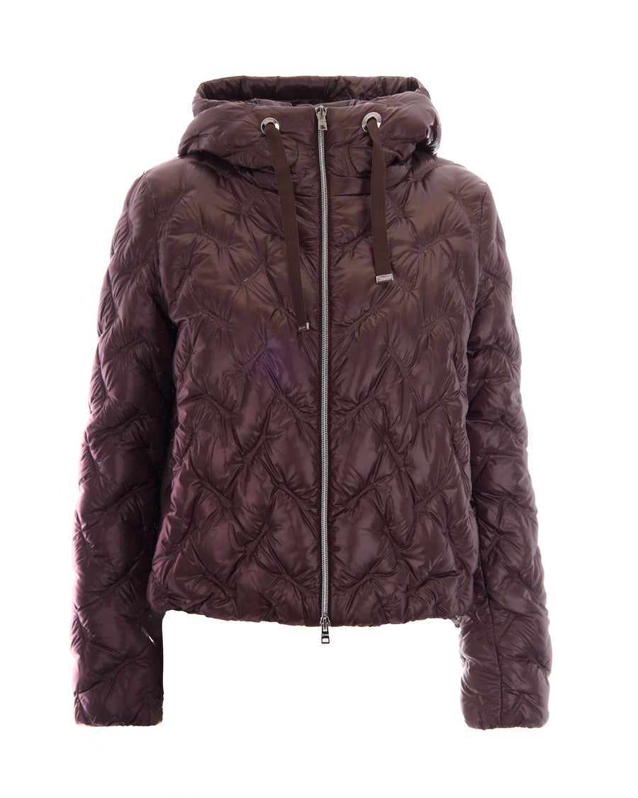 Down Jacket Onde Fondente Nylon Black