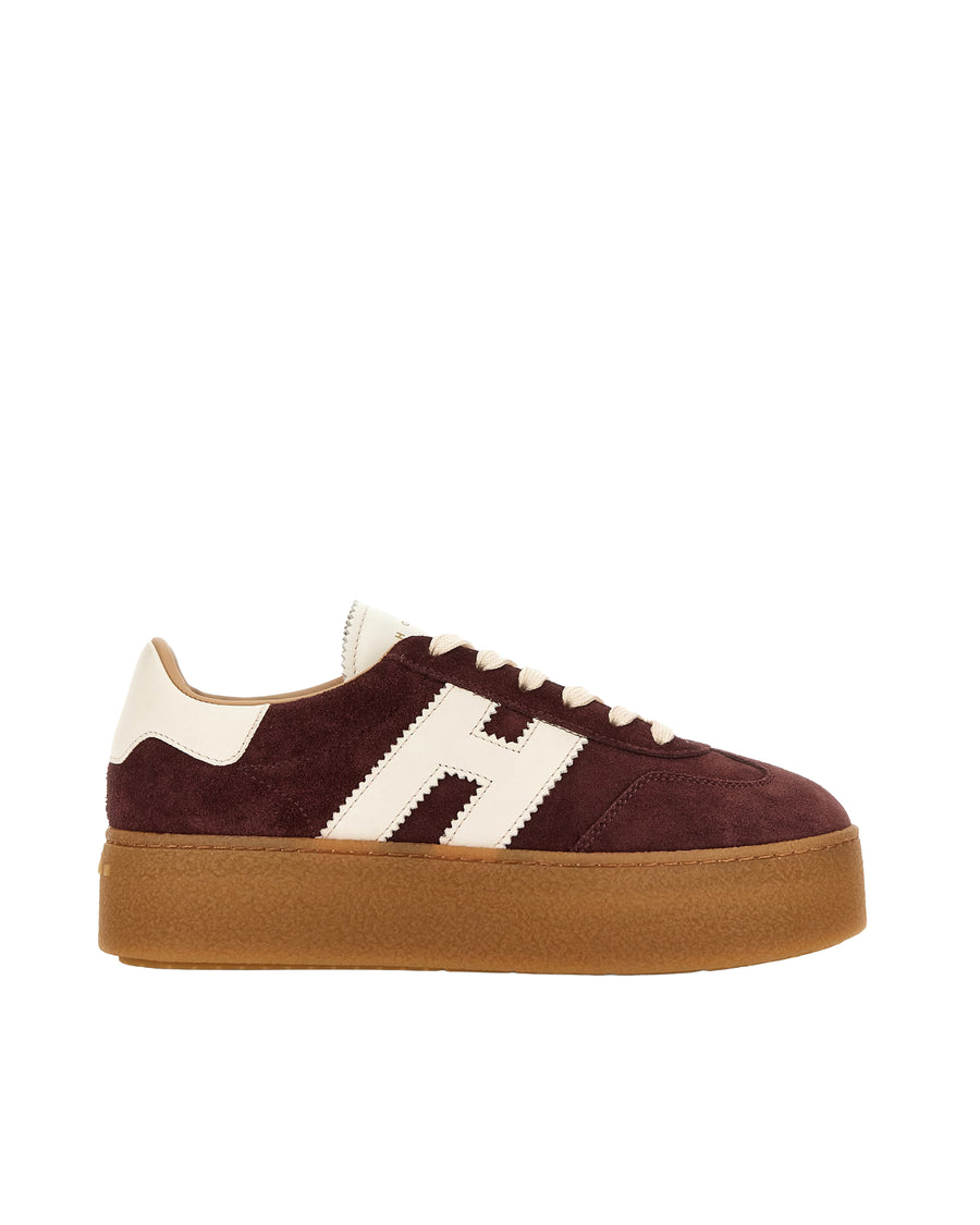 Sneakers Cool Burgundy Red Upper: Calfskin Trainers