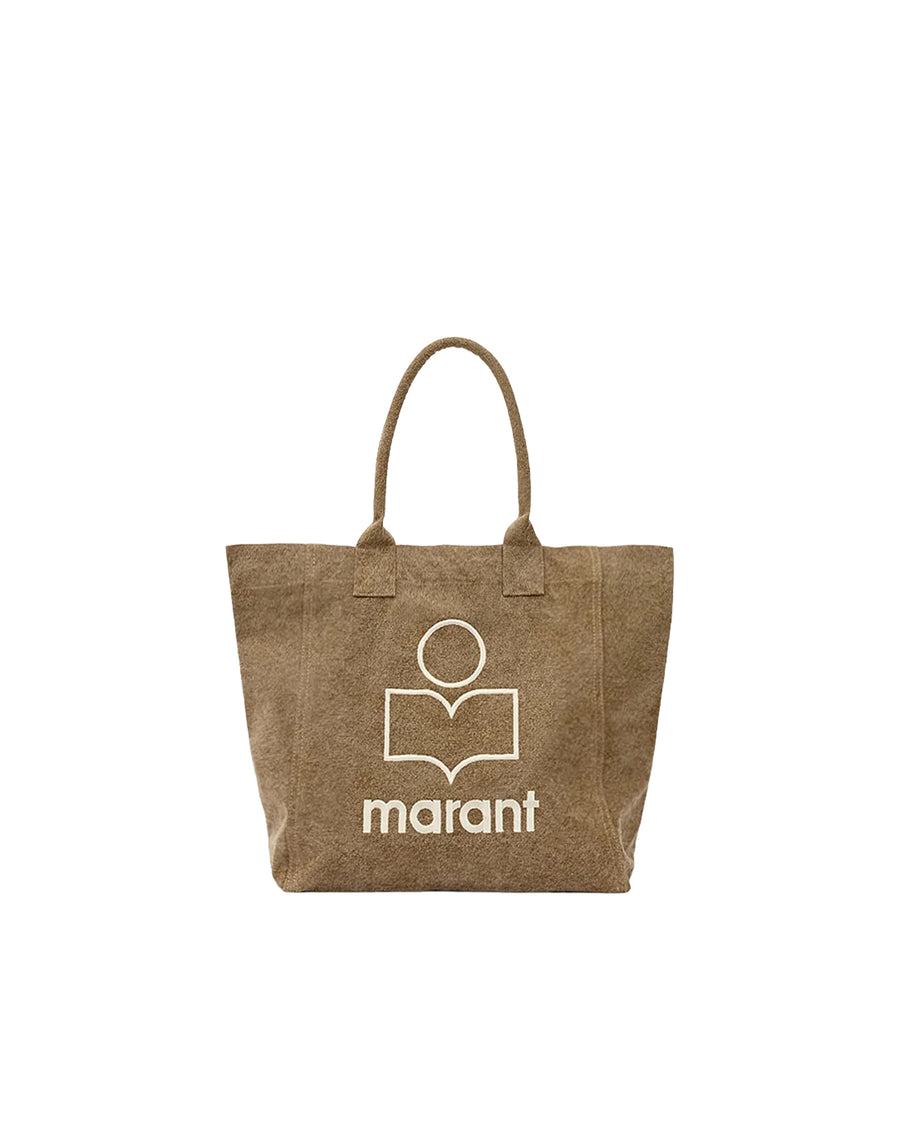 Tote Bag Yenky Dark Khaki Cotton Handbags