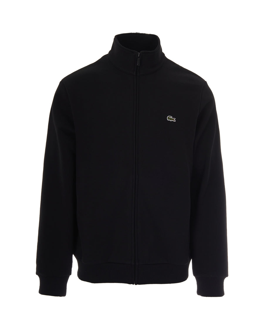 Zip Sweatshirt Black Cotton Sweatshirts