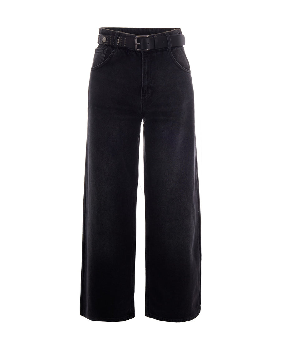 Jeans Candy Belt Black Denim Cotton