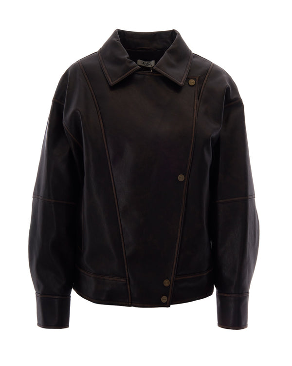Bomber Jacket Deep Brown Polyester