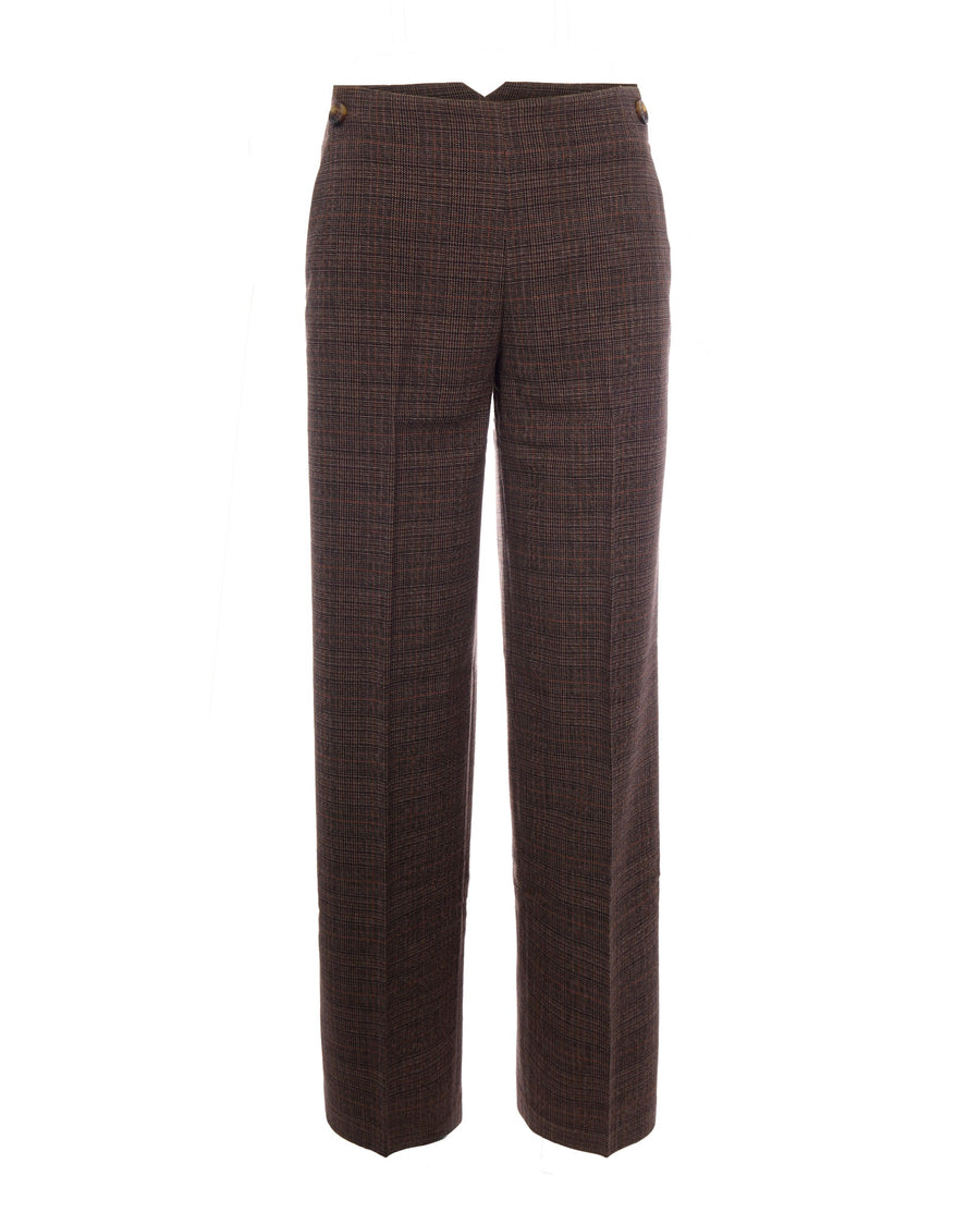 Trousers Prince Of Wales Tartan Multicolour Polyester