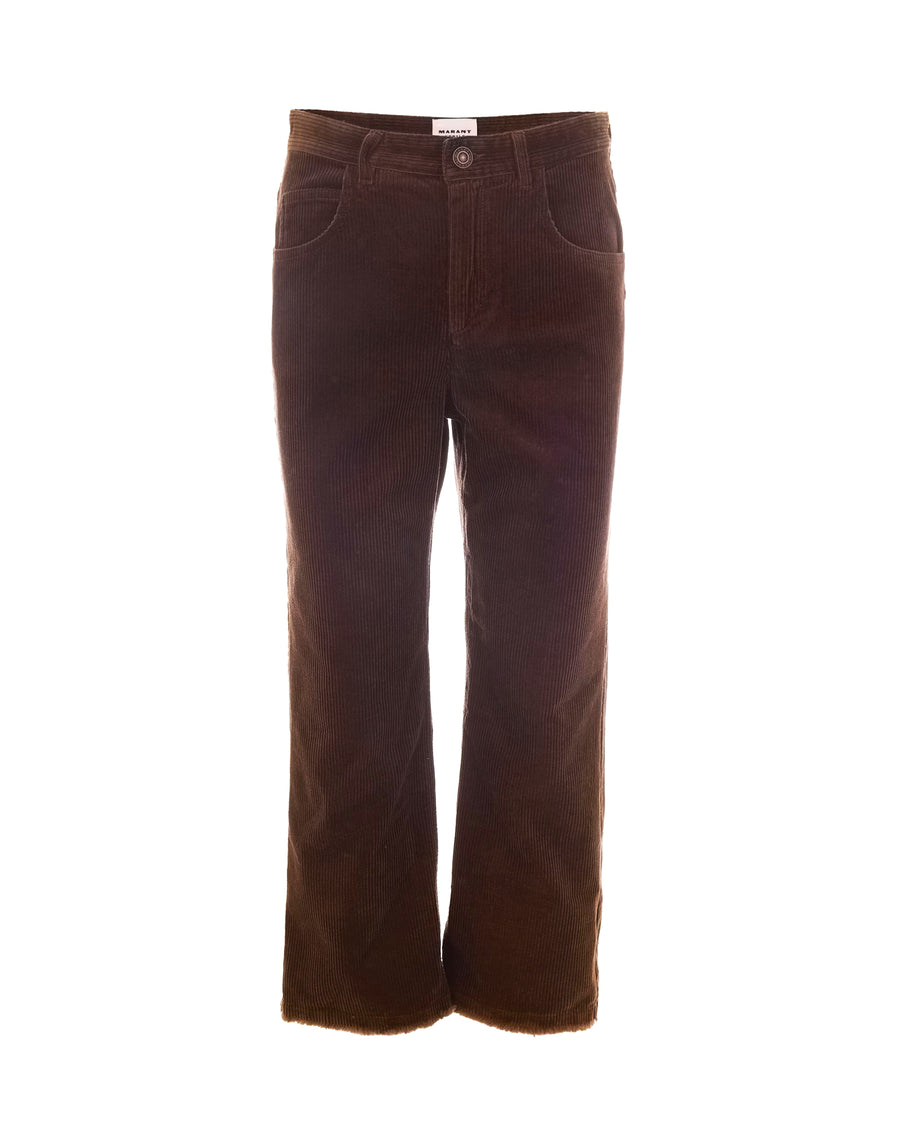 Trousers Ruthie Caramel Cotton Linen