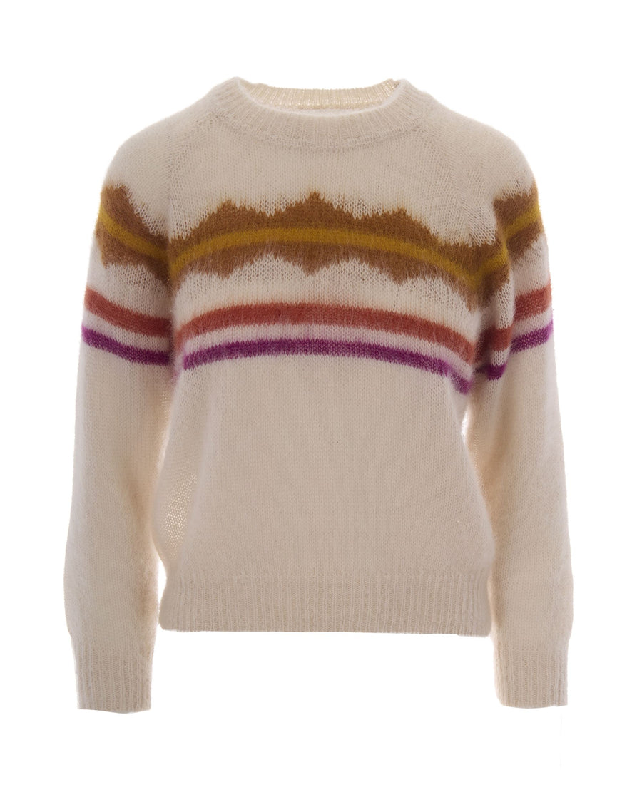 Knit Sweater Monette Ecru Mohair Jumpers