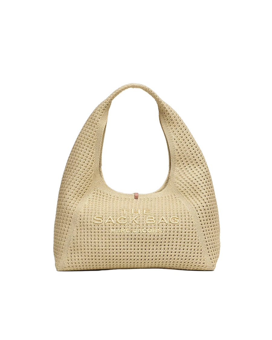 Shoulder Sack Bag Champagne Polyester