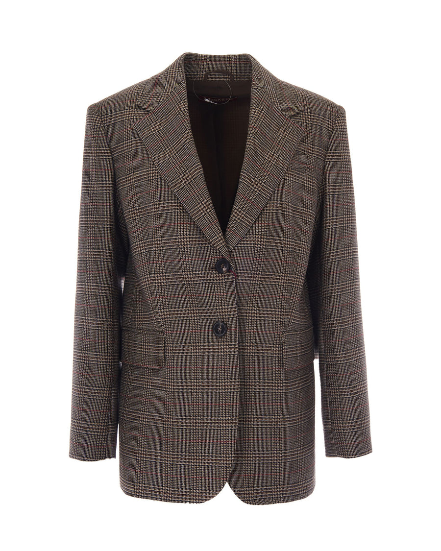 Blazer Alca Pied De Poule Black Jacket
