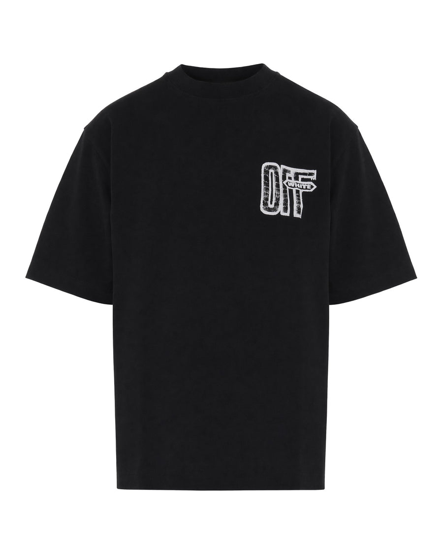 T-Shirt Crewneck Black Cotton T-shirts