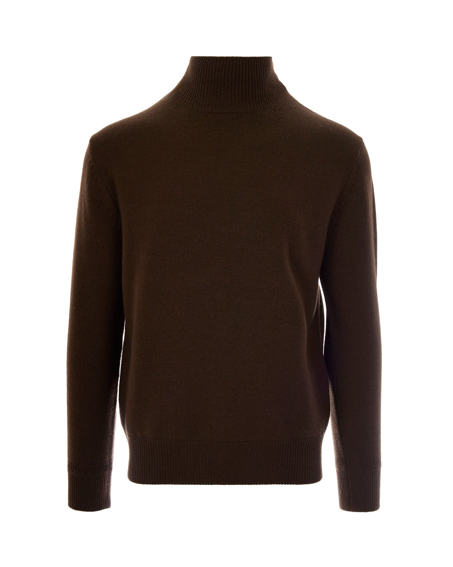 Roll-Neck Jumper Beaver Virgin Wool Jumpers