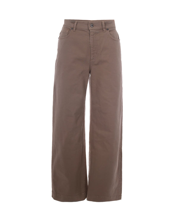 Jeans High-Waist Sand Cotton