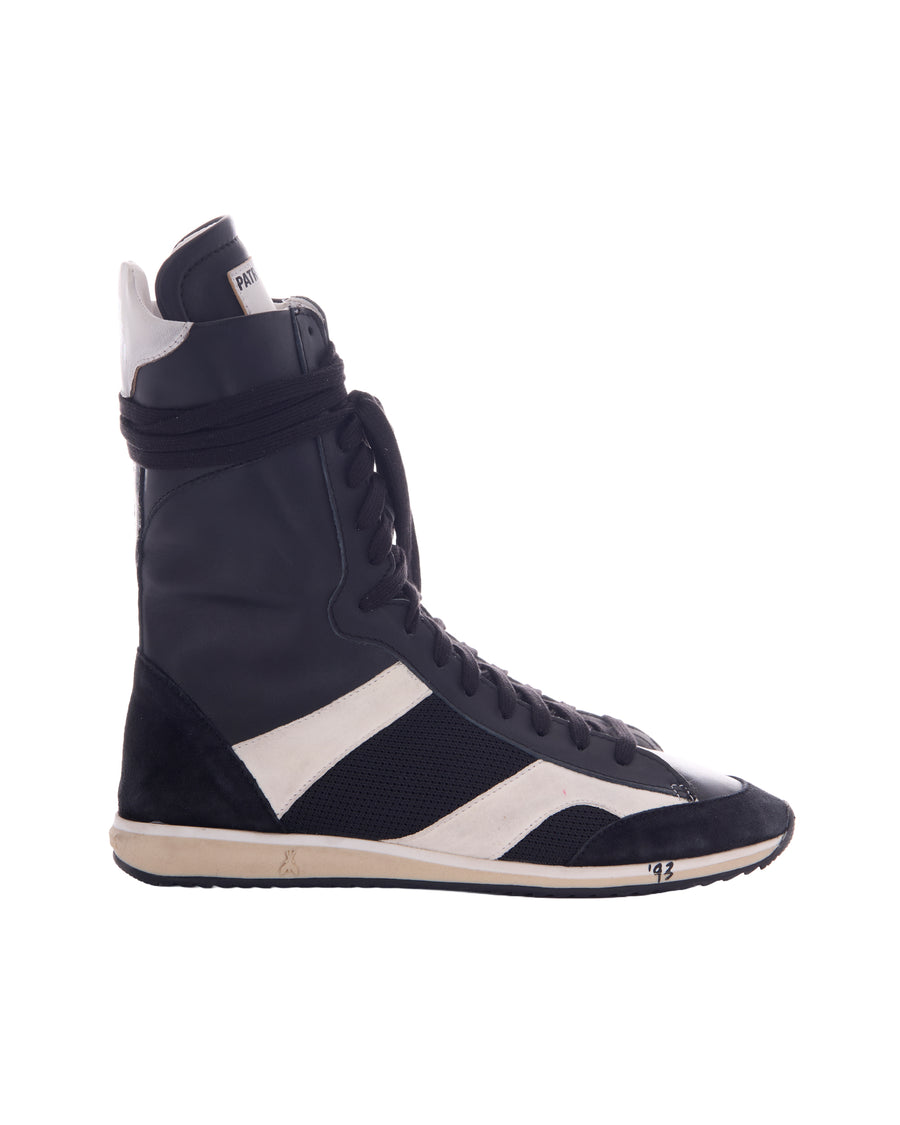 High-Top Sneakers Black-White Black/white Trainers