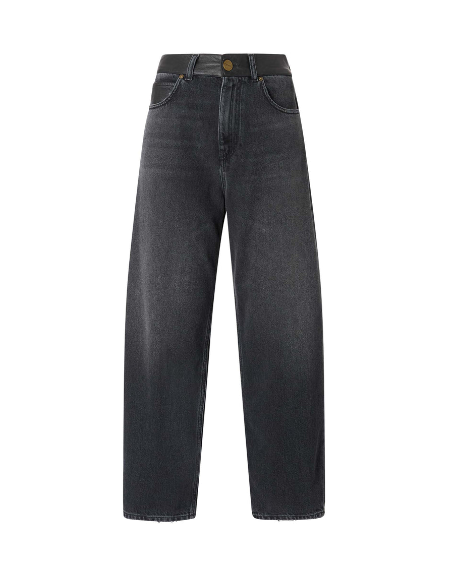 Jeans Balloon-Fit Dark Black