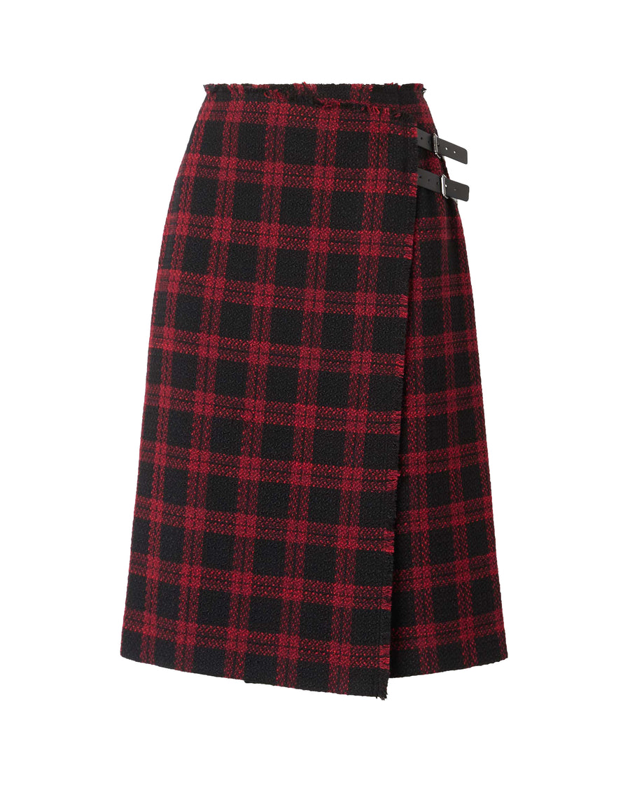Skirt Griselina Tweed Black-Red Black/red Outer: Polyester