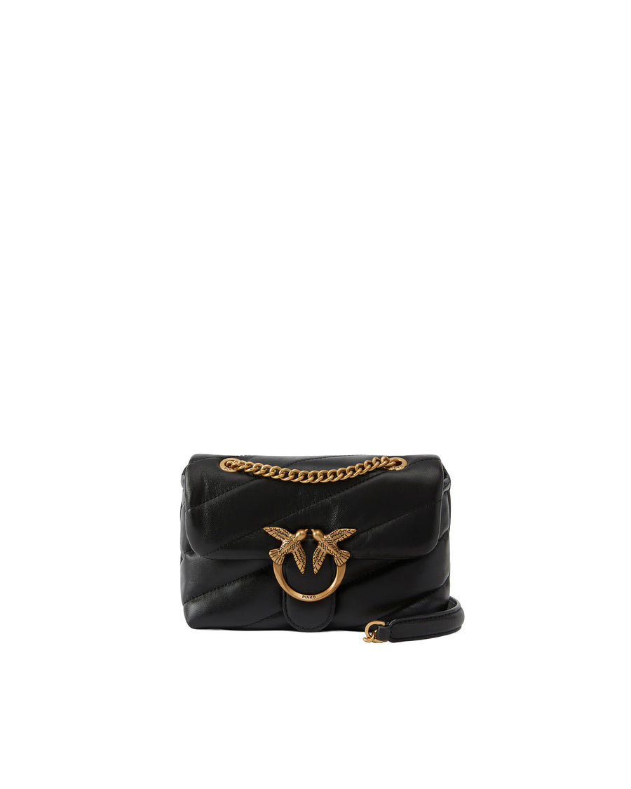 Shoulder Bag Love Puff Baby Black-Antique Gold Black/antique