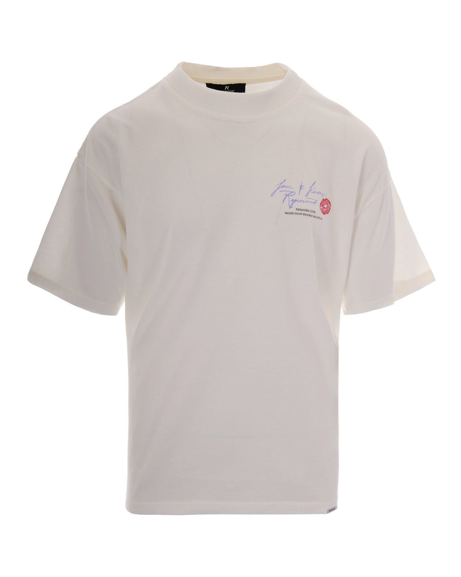 T-Shirt Love And Kisses Flat White Cotton T-shirts