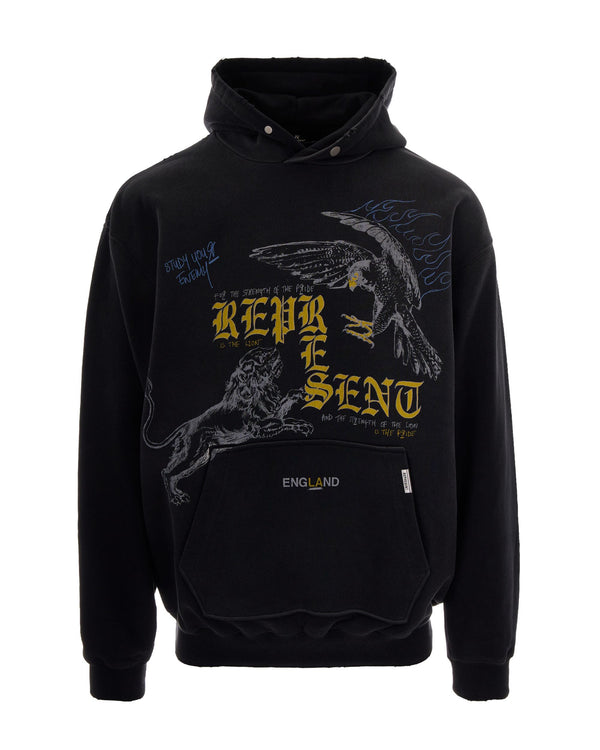 Sweatshirt Enemy Washed Black Cotton Sweatshirts