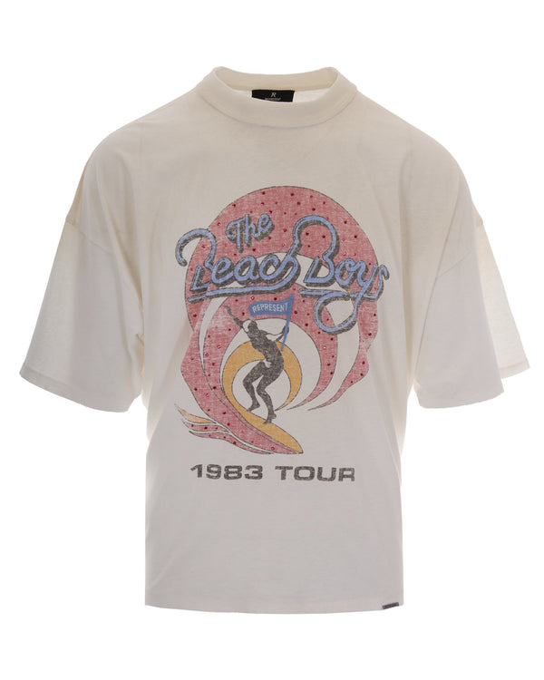 T-Shirt Beach Boys Washed Ecru Cotton T-shirts