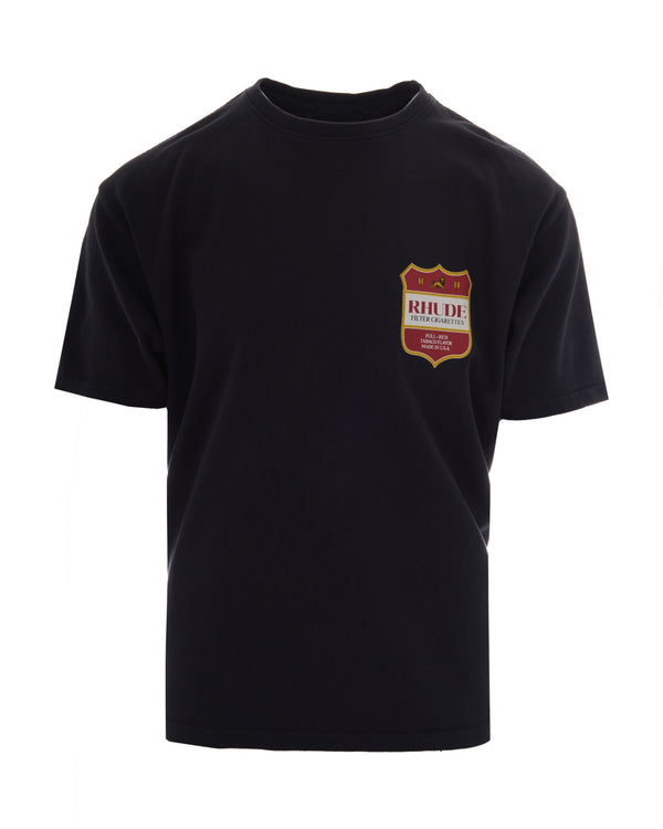 T-Shirt Filtaro Crest Vintage Black Black/red/yellow Cotton T-shirts