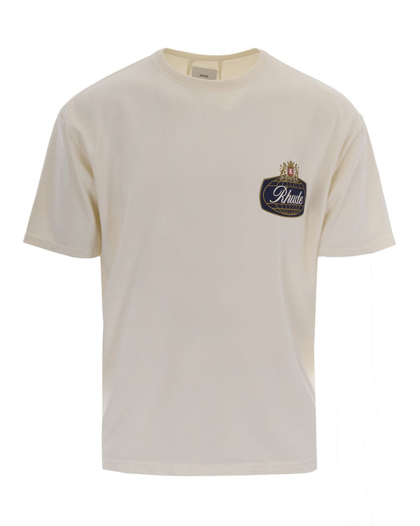 T-Shirt Safari Crest Vintage White White/blue/red Cotton T-shirts