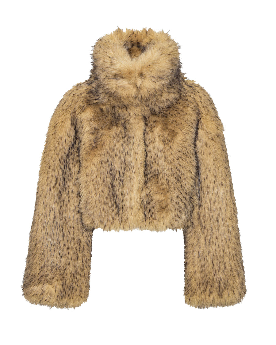 Faux-Fur Jacket Nougat