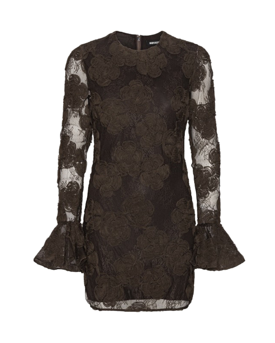 Mini Dress Flower Molé Lining: Viscose Evening Suits
