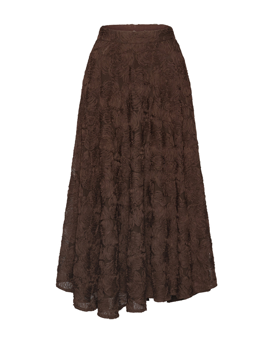 Skirt Flower Mesh Sun Molé Lining: Polyester