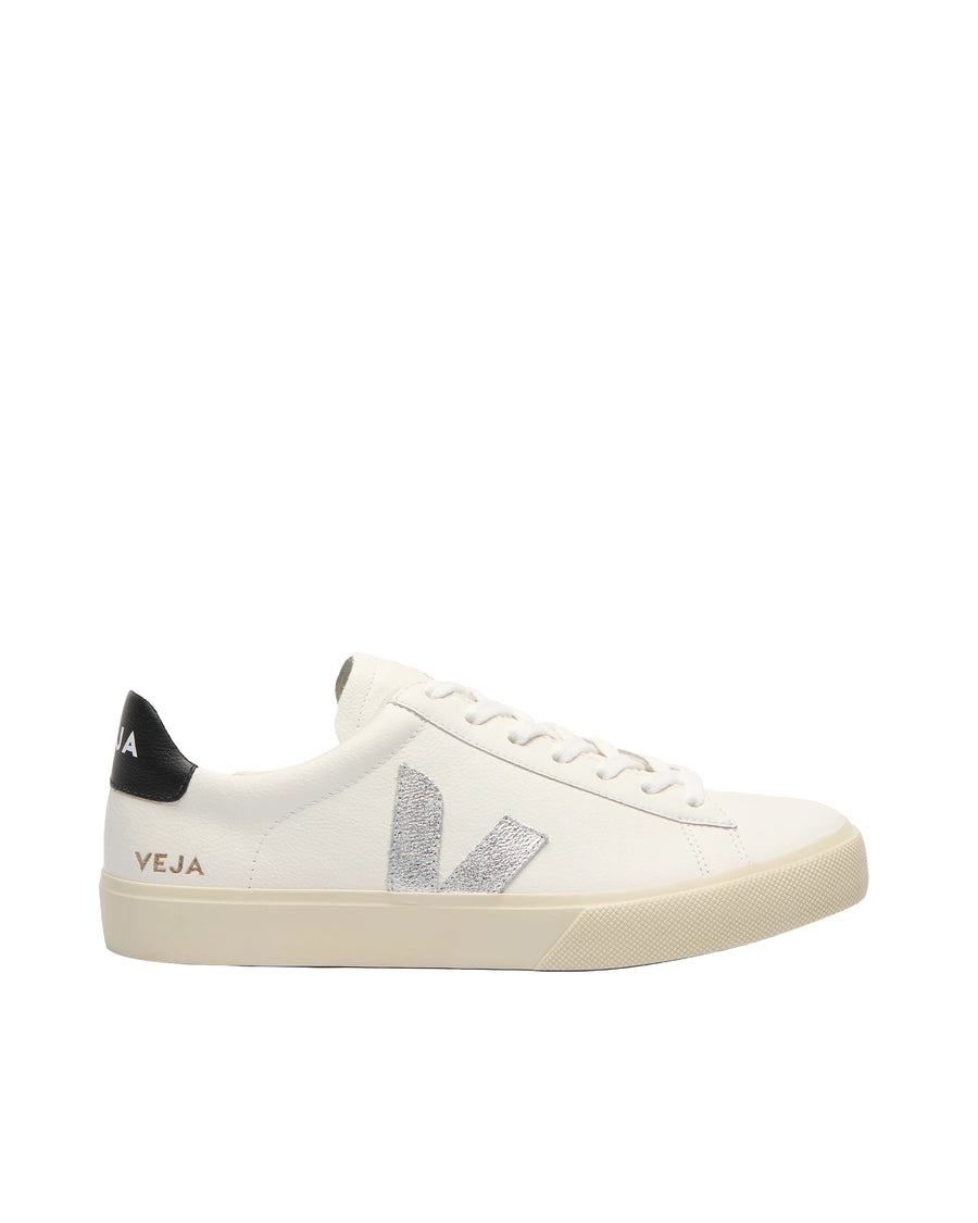Sneakers Campo Leather White-Silver-Black White/silver/black Trainers