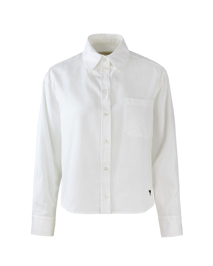 Oxford Shirt Off White Cotton